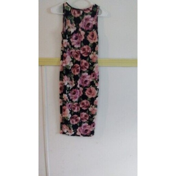 Allysse Dress Women's Small  Sleeveless Round Neck Floral Knee Length Stretch - Picture 2 of 3